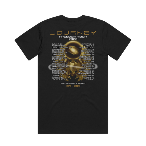 NEW 50th Anniversary Bronze Scarab Tour Tee - Journey Music