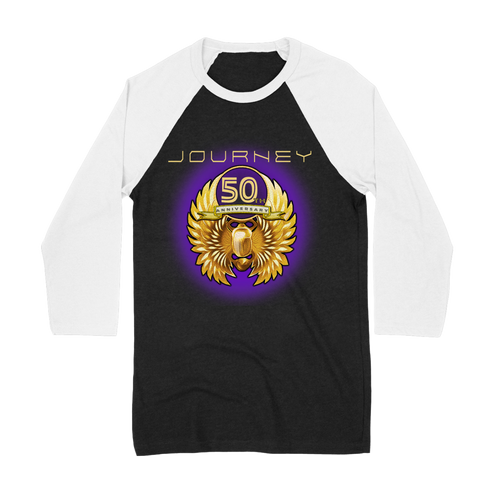 Black/White 50th Anniversary Raglan - Journey Music