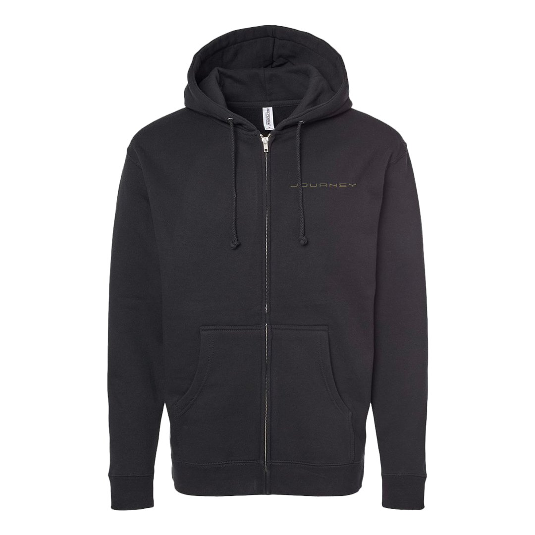Gold Logo 50th Anniversary Zip Hoodie - Journey Music