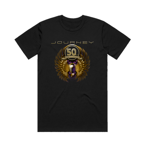 NEW 50th Anniversary Bronze Scarab Tour Tee - Journey Music